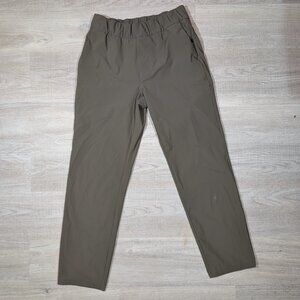 Vuori Miles Ankle Pant Womens Small Olive Green Performance Stretch Athleisure